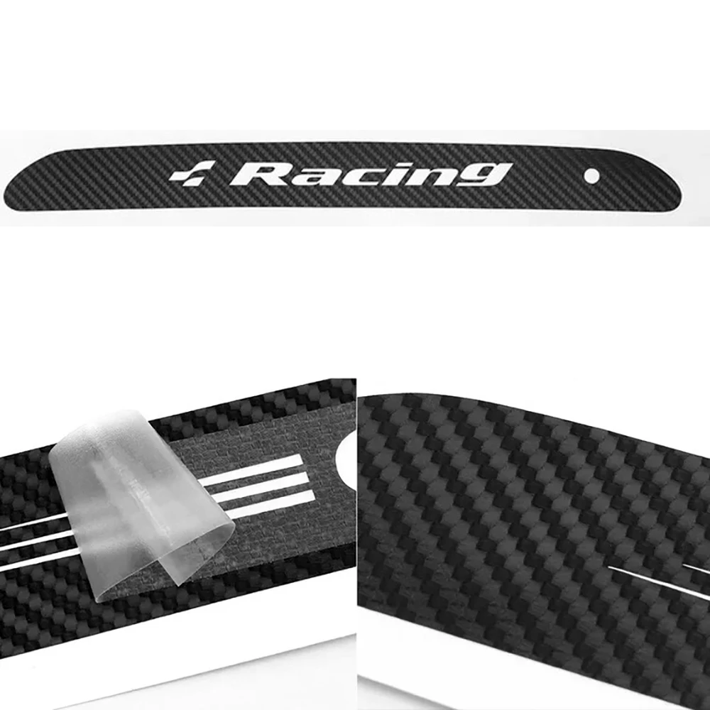 JEAZEA Carbon Fiber Stickers Decals High Mounted Stop Brake Lamp Light Car Styling For VW Volkswagen GOLF 6 7 MK6 MK7 POLO