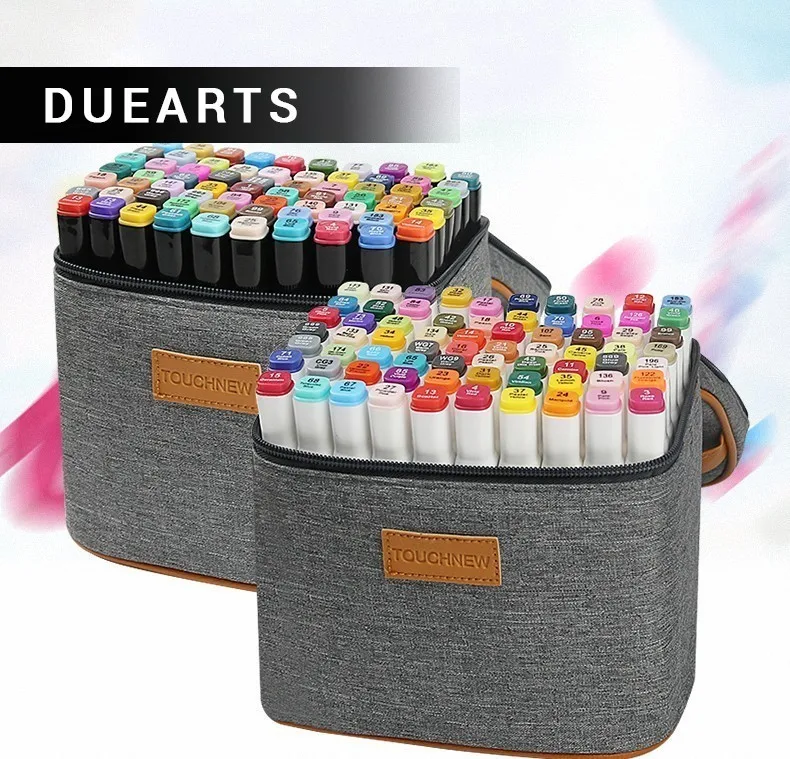 

Hot Double-headed Nib 168 Colors Multicolor Oily Marker Pen Student painting school Horticultural Landscape Design