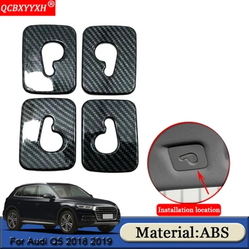 

QCBXYYXH Car Styling ABS Chrome Fit For Audi Q5 2018 2019 Car Sundries Hook Decoration Frame Sequins Stickers Auto Accessories