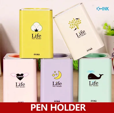 

Kawaii Creative Lovers Style Pen Holder as Desk Organizer for School Office Supplies