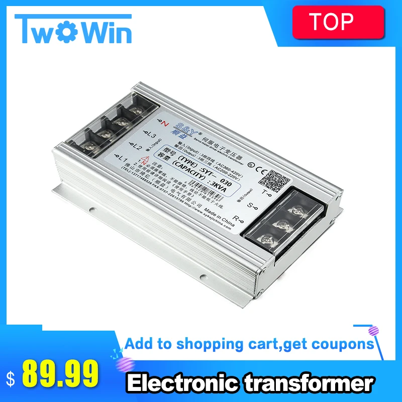 

Electronic transformer 3000W for servo motor driver AC 380V to AC 220V