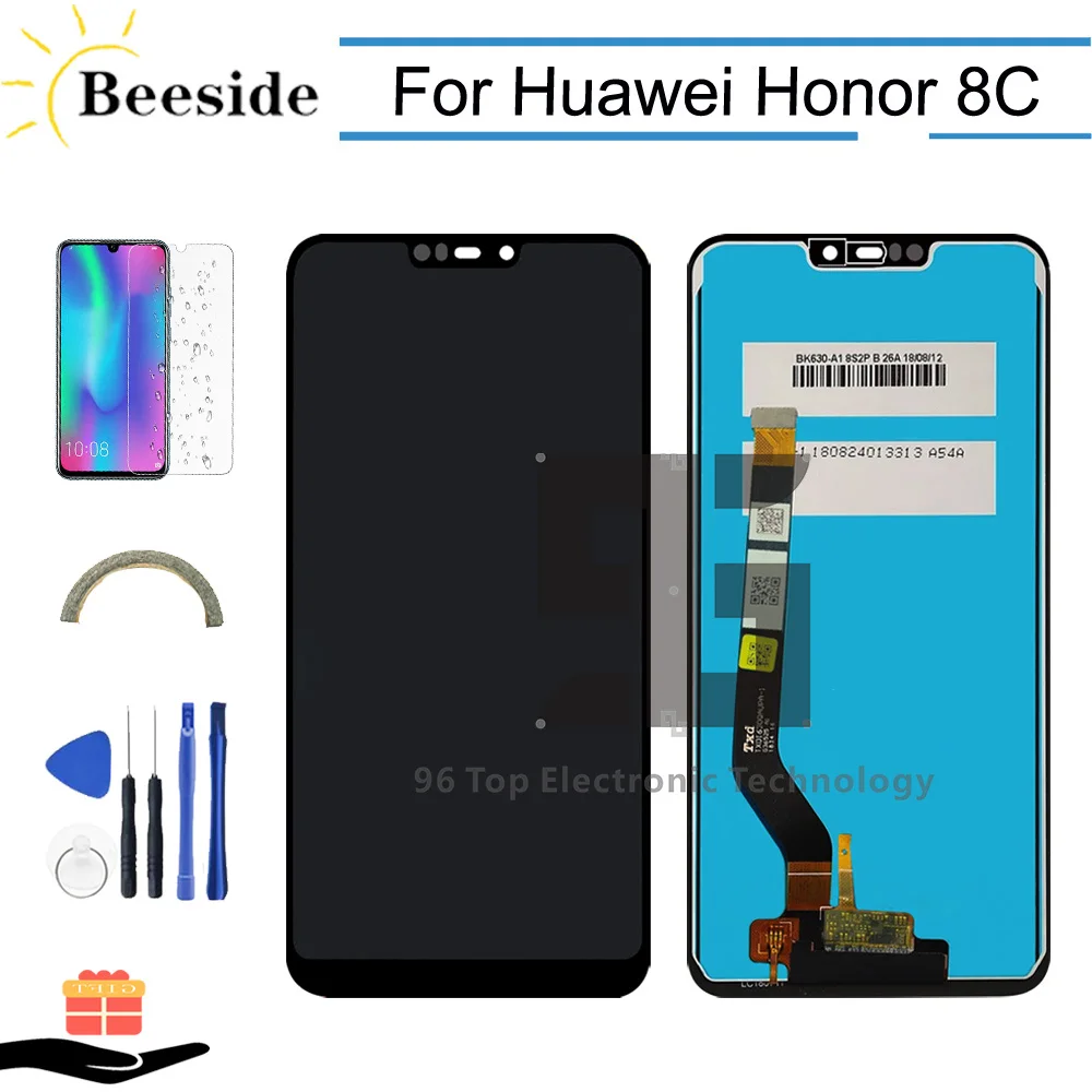 

AA+ Original LCD With Frame 6.26'' For Huawei Honor 8C BKK-AL00 BKK-L21 LCD Display Touch Screen Digitizer Assembly Replace