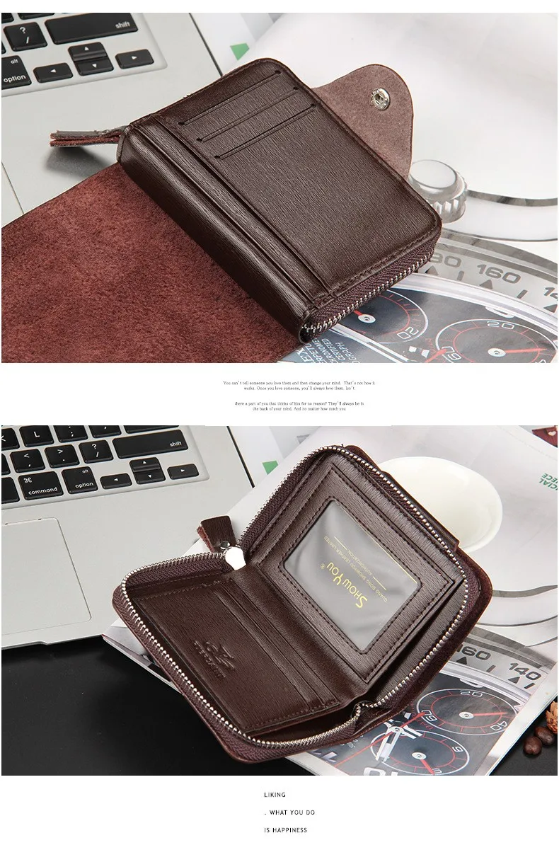 Petit 2 Poche Fermeture éclair Coin Pouch Sac à main Keychain pour Hommes ou Femmes