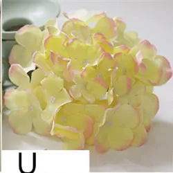 Искусственные цветы гортензии для фотосъемки 25 осенних цветов ailk свадебные искусственные цветы DIY украшения дома отеля фон 15 шт - Цвет: U