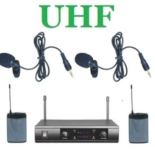 Bolymic профессиональный UHF двойные беспроводные ПЕТЛИЧНЫЕ лацканы микрофон для Shure mic