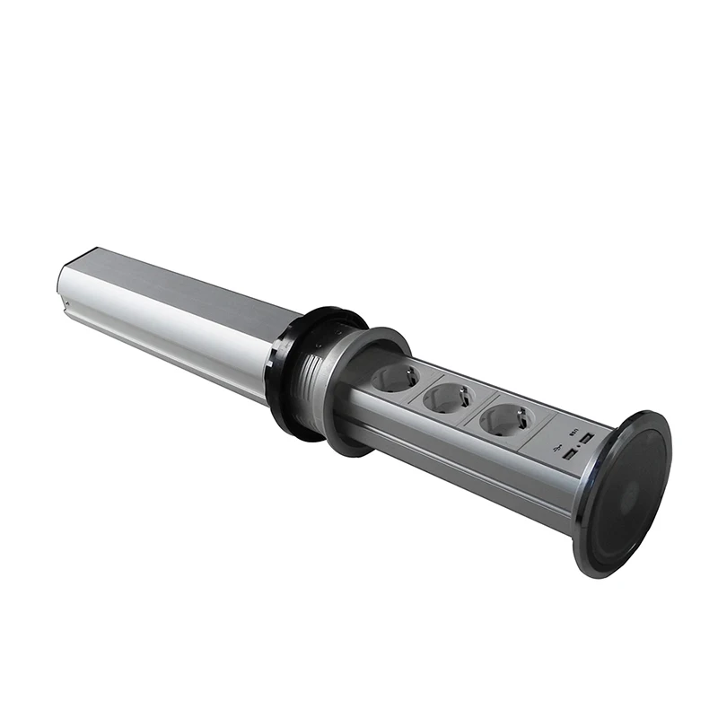 Pаспродажа Штепсельная Вилка европейского стандарта с сенсорным экраном Автоматическая электрическая подъемная розетка для кухни, скрытая умная мно...