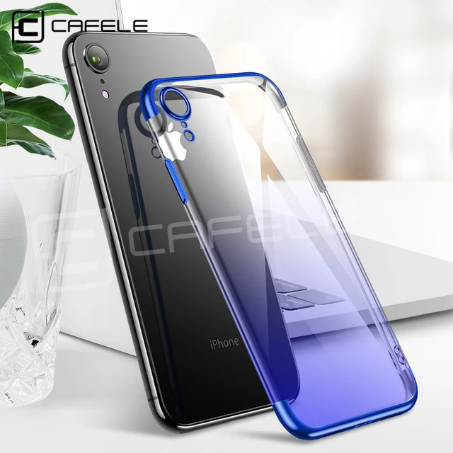 CAFELE градиент покрытие чехол для iphone X XR Xs Max чехол для телефона iphone X XR Xs Max гладкий сенсорный ультра тонкий ТПУ мягкий чехол