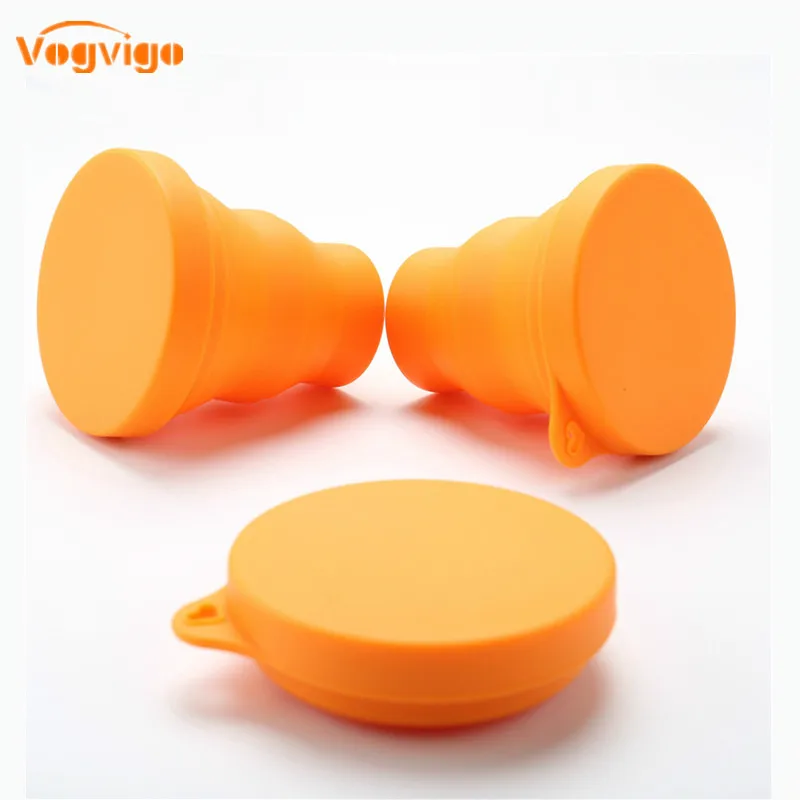 

VOGVIGO Portable Silicone Retractable Folding Water Bowl Outdoor Travel Telescopic Collapsible Soft Drinking Bowl