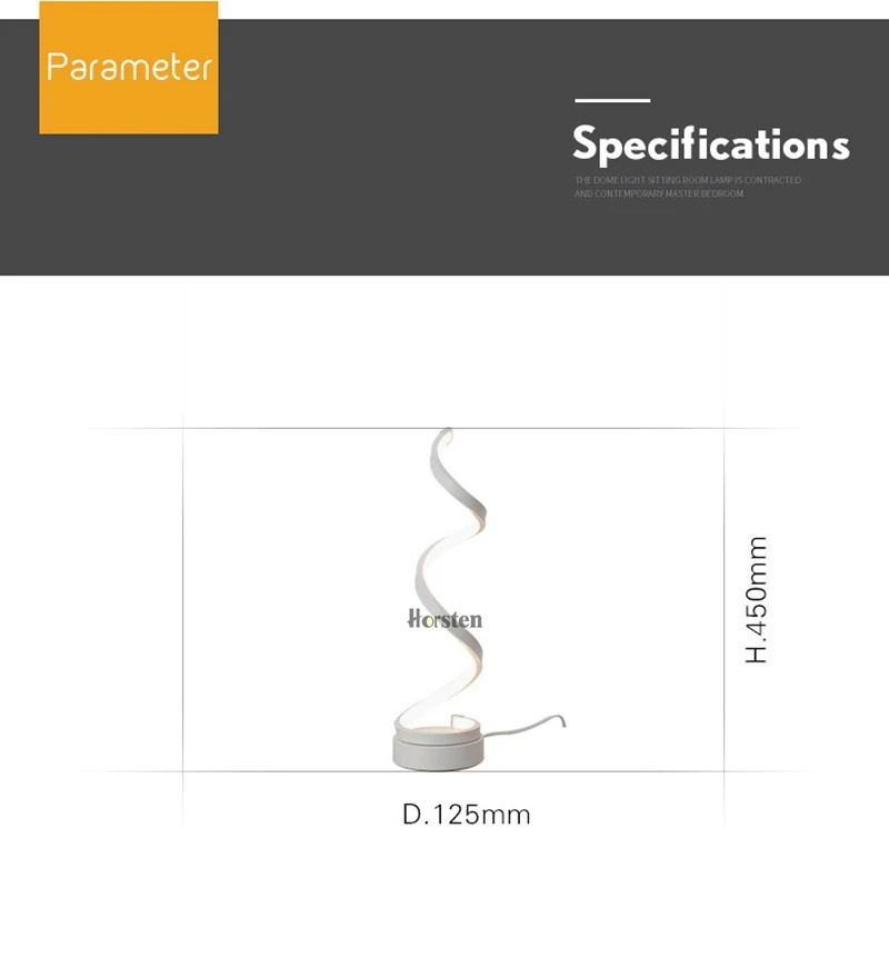 Creative Art Decoration 24W LED Table Lamp Acrylic Spiral Table Light Bedroom Bedside Lamp Home Lighting Fixture (11)