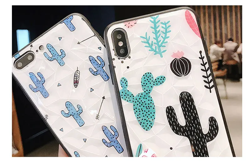 Cactus Soft Phone Case For iPhone 6 6 S Plus 7 7Plus Fundas Cover Case For iPhone 8 8 Plus X XS XR Max 6S Cases Coque Capinha (15)