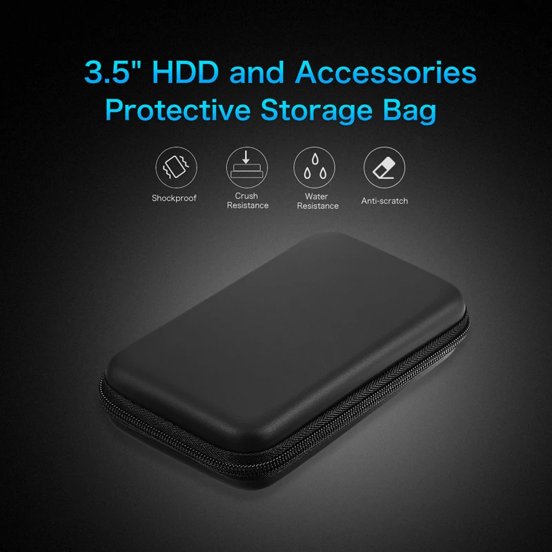 Oppselve External Storage Hard Case HDD SSD Bag For Hard Drive Power Bank USB Cable Charger Power Bank Earphone Case Accessories