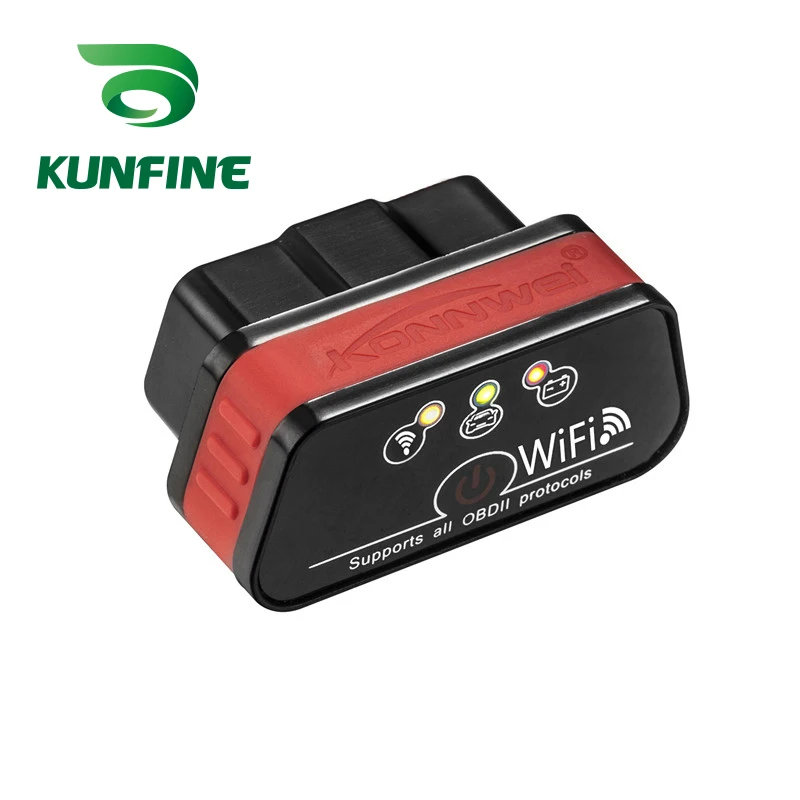 KUNFINE Super Mini KW901 WIFI ELM327 V1.5 ODB2 OBDII Автомобильный диагностический сканер инструмент ELM