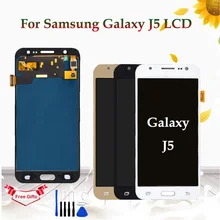 5,2 дюймов ЖК-дисплей для samsung Galaxy J5 J500 J500F J500FN J500Y J500M ЖК-дисплей Дисплей кодирующий преобразователь сенсорного экрана в сборе для замены