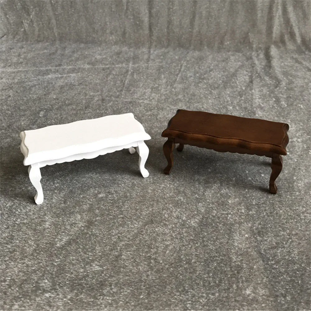 1/12 Dollhouse Miniature Accessories Mini Wooden Coffee Table Simulation End Table Furniture Toys for Doll House Decoration 1/12 Dollhouse Miniature Accessories Mini Wooden Coffee Table Simulation End Table Furniture Toys for Doll House Decoration