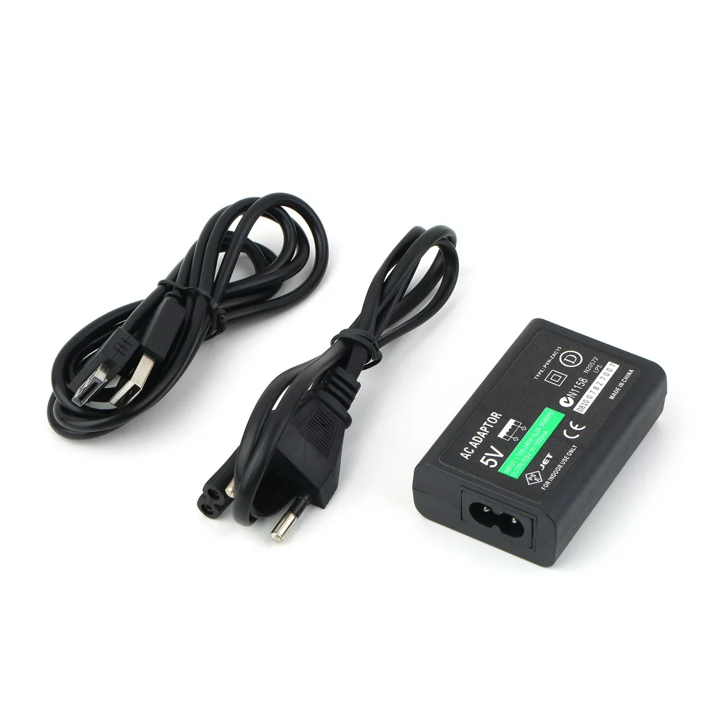 

EU Plug For Sony for PS Vita PSV AC Power Adapter Supply Convert Charger + USB Data Cable