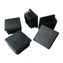 Горячая 15 штук, пластик, черный, крышки концевые крышки резиновые ножки, 30 мм x 30 мм