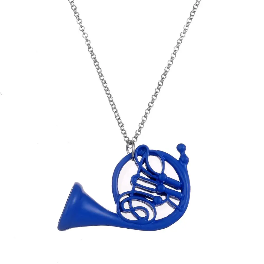 How I Met Your Mother Blue French Horn Pendant Necklace Wholesale Necklace AliExpress