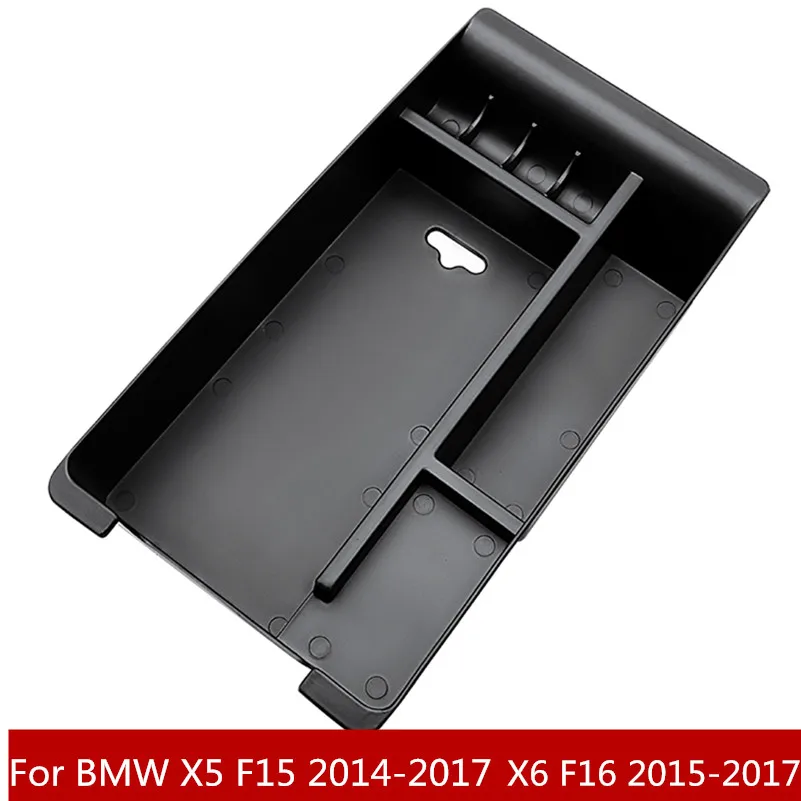 

For BMW X5 X6 F15 2014-2017 BOX ARMREST ARM REST GLOVE TRAY BIN CENTER CONSOLE CASE PLATE CONTAINER