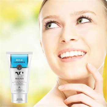 

100g Milk Facial Cleanser Skin care Facial Anti- puffiness Face Care Dark circles Anti Wrinkle Aging Moisturizing Firming