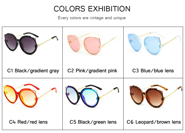DRESSUUP Мода кошачий глаз для маленьких девочек градиент солнцезащитные очки Брендовая Дизайнерская обувь UV400 Дети солнцезащитные очки Infantil