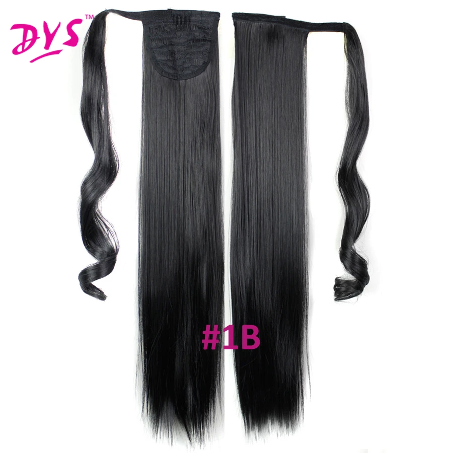 Deyngs 60cm Long Straight Clip In Hair Tail False Hair Ponytail Hairpiece With Hairpins Synthetic Hair Pony Tail Hair Extensions (6)