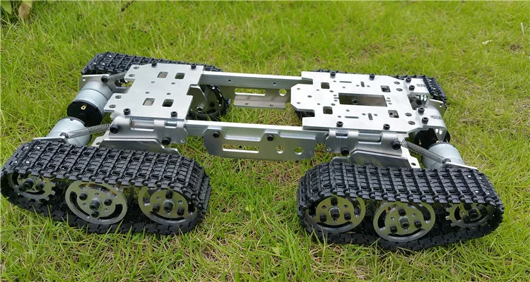 SZDOIT цельнометаллический 4WD умный робот-Танк для автомобиля, комплект шасси, тяжелая нагрузка, внедорожная гусеничная Роботизированная платформа, 12 В мотор, сделай сам для Arduino