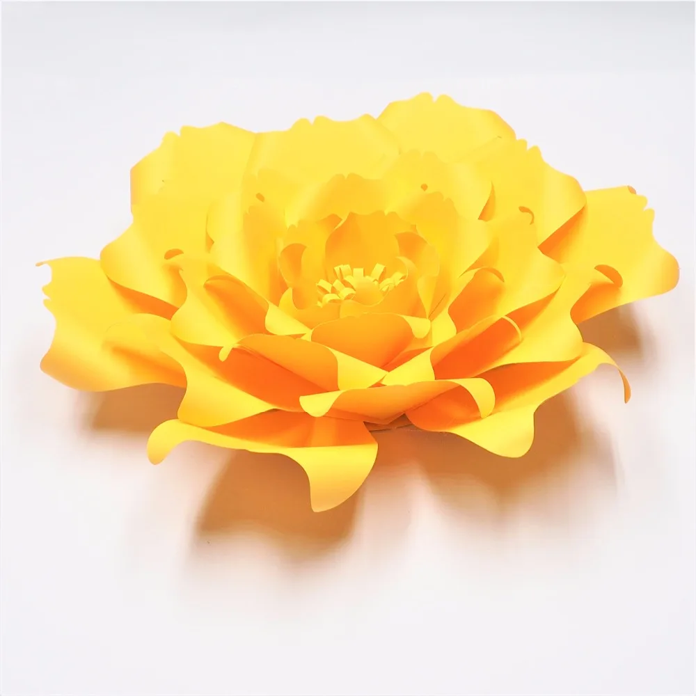 Golden Yellow 1 piece Giant Paper Flowers Nursery Wall Decor Wedding Party Decor Bridal Shower