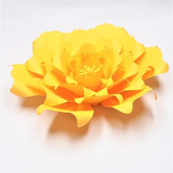

Golden Yellow 1 piece Giant Paper Flowers Nursery Wall Decor Wedding Party Decor Bridal Shower Baby Photo Backdrop Large Flowers