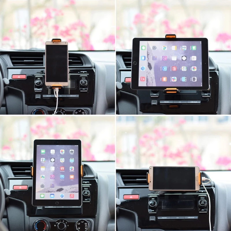 

360 degree Rotating Car Air Vent Mount Holder Stand For GPS Phone Tablet 4-10 Inch