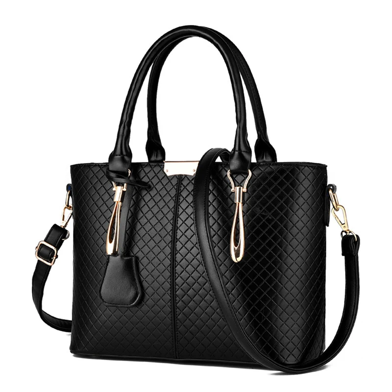 

Women Leather Handbags Luxury Handbags Women Bags Designer Diamond Lattice Crossbody Bags For Women Ladies Tote Bag Black