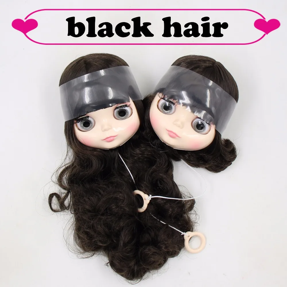 

Factory blyth head only, without body, short/long black hair BL950 with/without eyechips