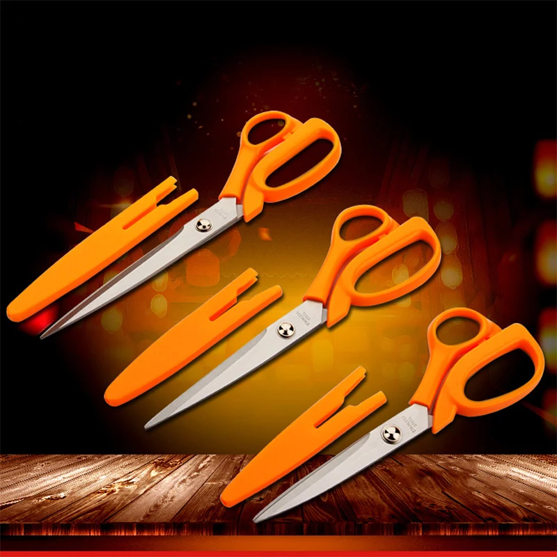 

Dressmaking Craft Sissors for Cut Cloth Antique Embroidery Scissors Sewing Orange with Protective Cover Stainless Steel Scissors