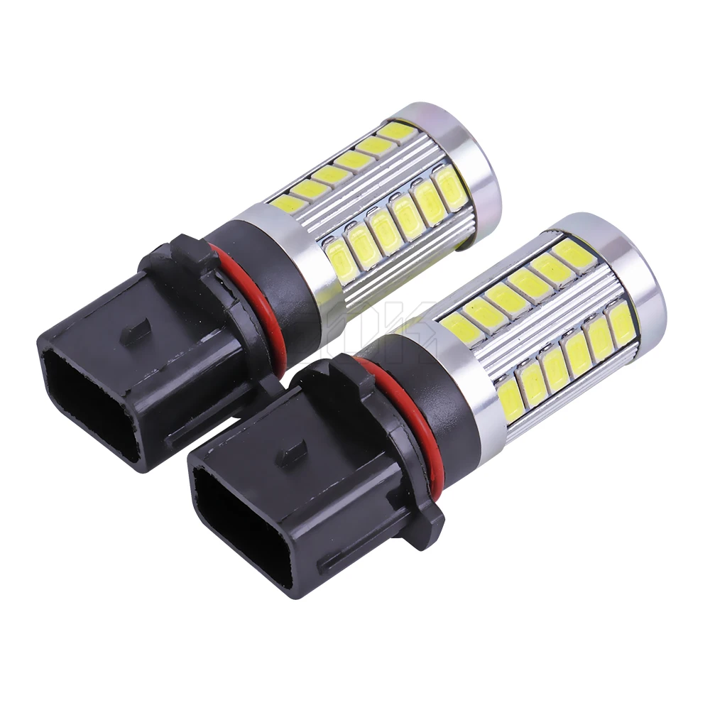 H16 P13W LED 33SMD 5730 LED �ڵ��� ���� ���õ�, �Ȱ���, �ְ� �����, 6000K, 12V, 24V, 1 ��