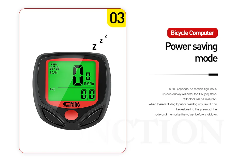 Велосипедный компьютер Sunding с ЖК-цифровым дисплеем, водонепроницаемый велосипедный секундомер, спидометр, одометр, аксессуары для верховой езды