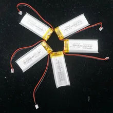XINJ 5 sztuk 3.7 V 600 mAh litowo polimerowy akumulator lipo komórek 2pin JST 1.25mm wtyczka dla GPS PSP DVC DVR mp4 kamera E-book telefon 702050