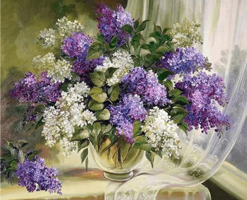 Flower Vase Purple Carol R Davis