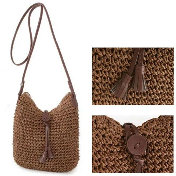Summer Bohemian Beach Straw Bags Diagonal Small Crochet Women S Summer Bohemian Beach Straw Bags Diagonal Small Crochet Women S Messenger Shoulder Bag Crossbody