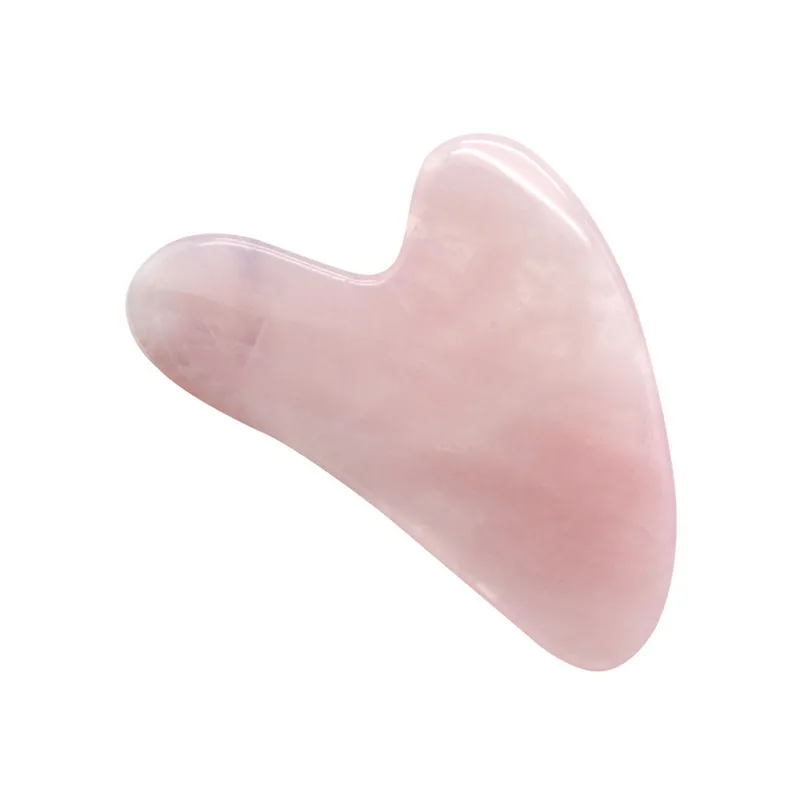 

Natural Quartz Gua Sha Board Pink Jade Stone Body Facial Eye Scraping Plate Acupuncture Massage Relaxation Health Care #292375