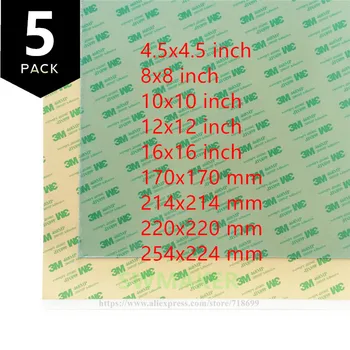 

SWMAKER 5pack Replacement PEI Sheet with 468MP adhesive tape for Reprap i3 MK2/Rework and other size 3D Printer