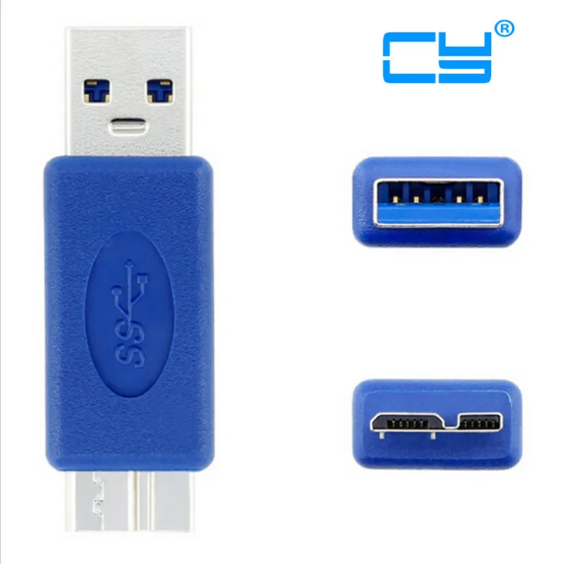 Cable Length: Other Computer Cables 1pcs/Standard USB3.0 USB 3.0 Type A Female to Micro B Male A to Micro Adapter convertor Connector Blue 