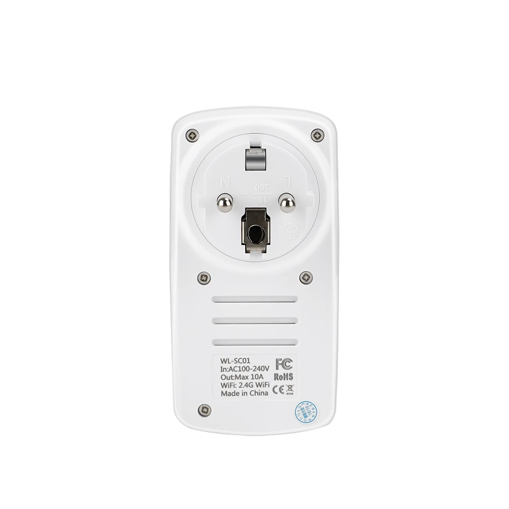 Tonbux AU/FR/EU штепсельная вилка Smart Wifi светодиодная подсветка Max250V Google Home принимается