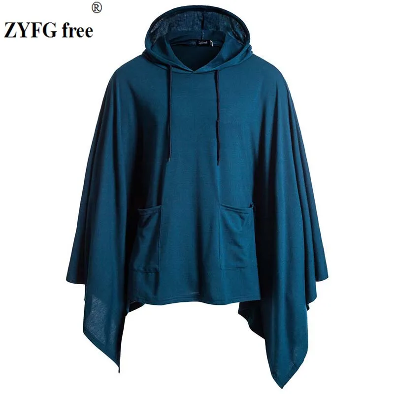 

2019 new brand Long sleeve men t shirt spring hooded T-shirt men Irregular corner casual slim t-shirt tops EU large size Tees