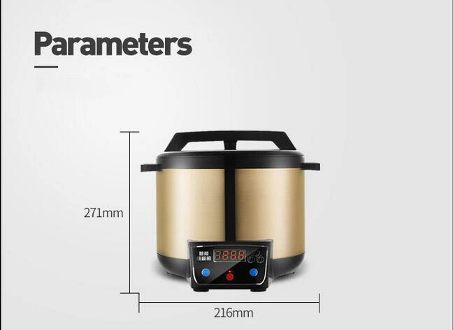 220v 6L автоматический черный чеснок ферментер ферментация 90W автоматический черный чеснок ферментер Материал: нержавеющая сталь