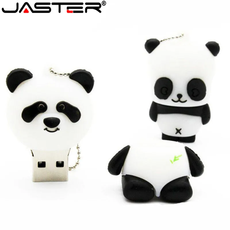 Бесплатная доставка Panda USB флеш накопители (белые) 100% полная емкость 4 ГБ 8 16 32 милые