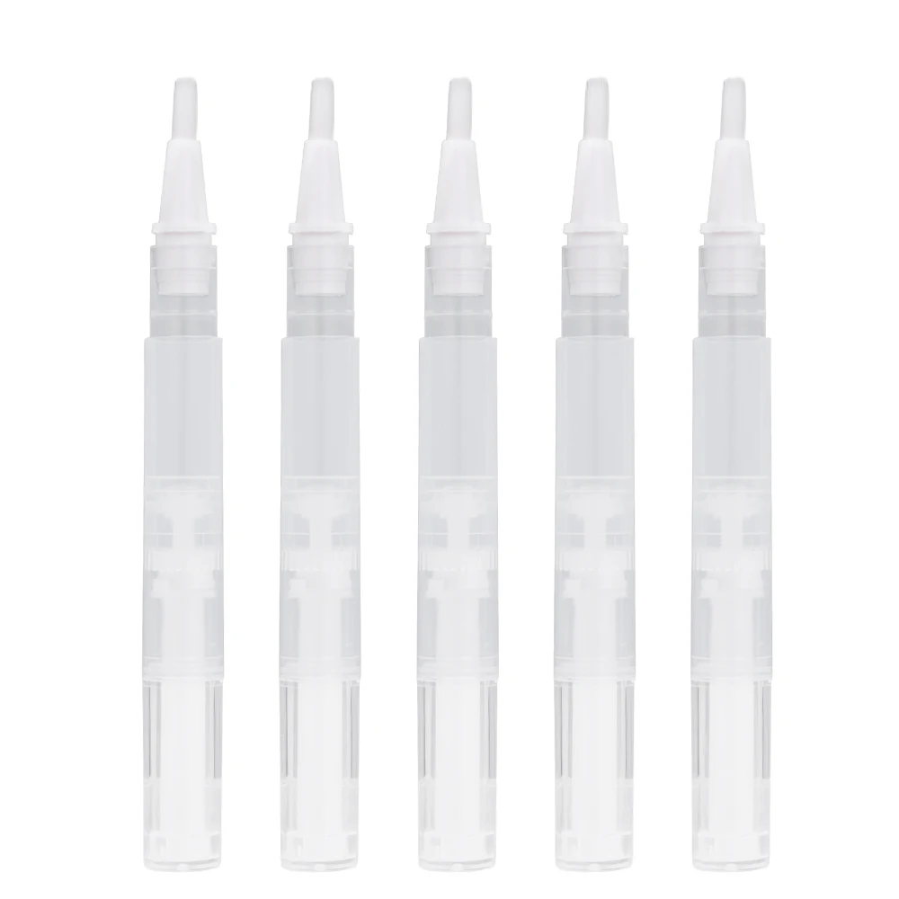 

5pcs 3ml Empty Transparent Twist Pen Cosmetic Container Lip Gloss Eyelash Growth Makeup Lip Gloss Nail Polish Tube