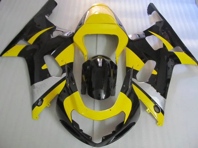 Комплект обтекателей для мотоцикла GSXR600 750 K1 01 02 03 GSXR 600 GSXR750 2001 2002 2003 желтые