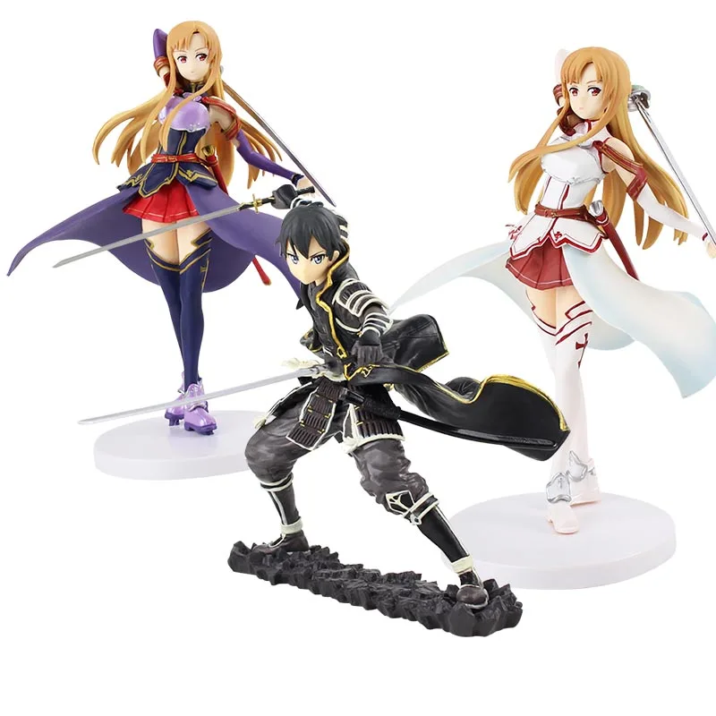 

Sword Art Online Will Return Yuuki Asuna Kirigaya Kazuto PVC Figure Model ACGN Collection Figurine Doll Toy Gift