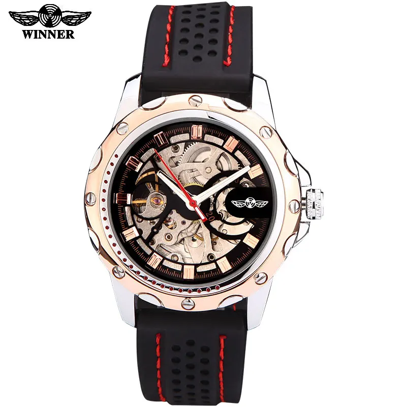 Prix pour 2016 vainqueur marque montres hommes sport mode montres squelette mécanique automatique montre bracelet en caoutchouc relogio masculino Prix pour 2016 vainqueur marque montres hommes sport mode montres squelette mécanique automatique montre bracelet en caoutchouc relogio masculino