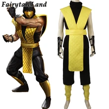 Костюм для косплея Mortal Kombat X Scorpion костюмы на Хэллоуин заказ