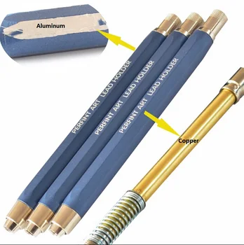 

5.6mm Mechanical pencil with five boxes 30 leads aluminum automatic pencils school stationery propelling pencil free shipping